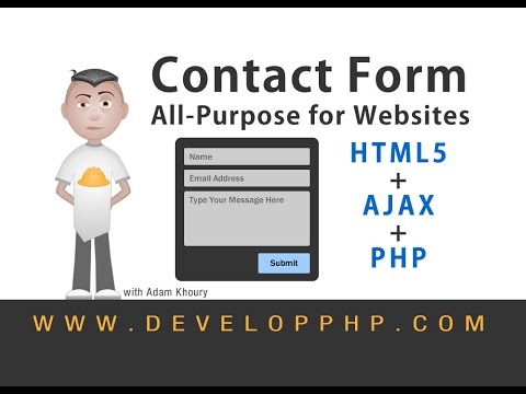Contact Form Web Application Tutorial Ajax HTML5 PHP
