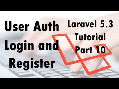 Laravel 5.3 Hindi Beginner Tutorials Part 10 - User Authentication, Login and Register