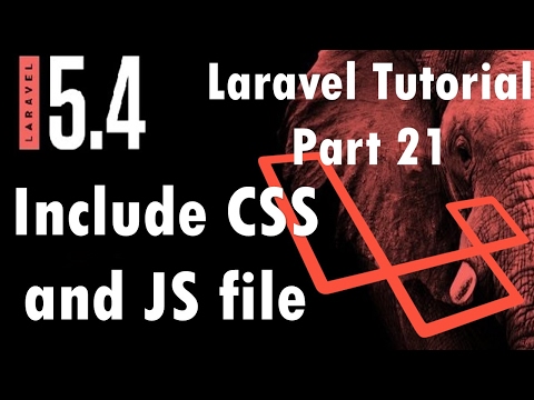 Laravel 5.4 Tutorial | Include CSS and JS file | Part 21 | Bitfumes