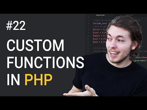 22: How to Create Your Own Function in PHP | PHP Tutorial | Learn PHP Programming | PHP Lesson