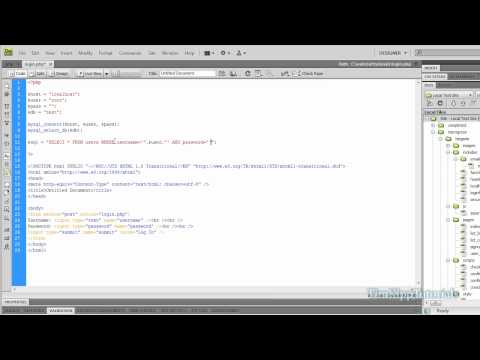PHP Programming Tutorial - Creating A Simple MySQL Login Form