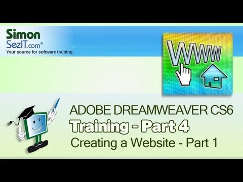 Dreamweaver CS6 Tutorial: Creating a Website  - Part 1