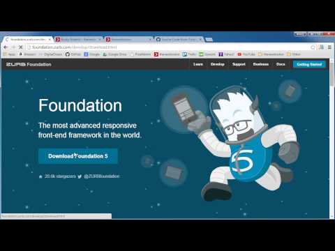 Foundation for Responsive Web Design Tutorial - 1 - Getting Started
