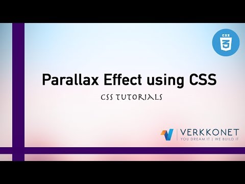 Parallax Effect using CSS | CSS Tutorials | Web Development Tutorials