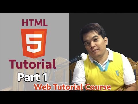 Web Tutorials - Introduction HTML requirements  Part 1