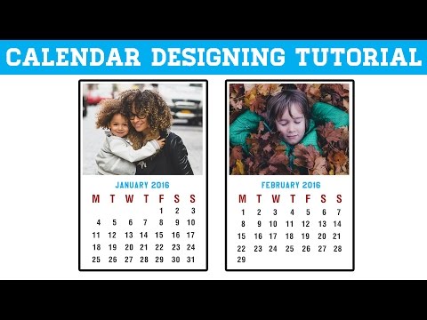 How to make Calendar in Photoshop CC, CS6 | Photoshop Calendar Design Tutorial | New Year Calendar