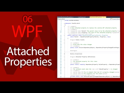 C# WPF UI Tutorials: 06 - Attached Properties