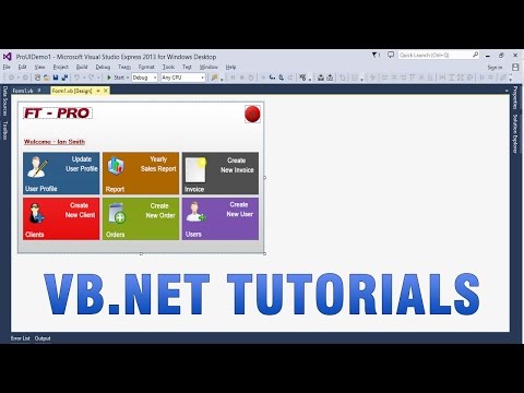VB.NET Tutorials - Create Custom/Professional UI in WinForms app