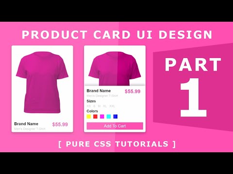 Product Card UI Design - Pure Css Tutorials