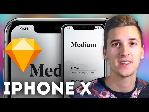 The first UI Design for the iPhone X in Sketch • Sketchapp Tutorial / Sketch Tutorial