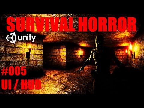 How To Make A Survival Horror Game - Unity Tutorial 005 - UI / HUD