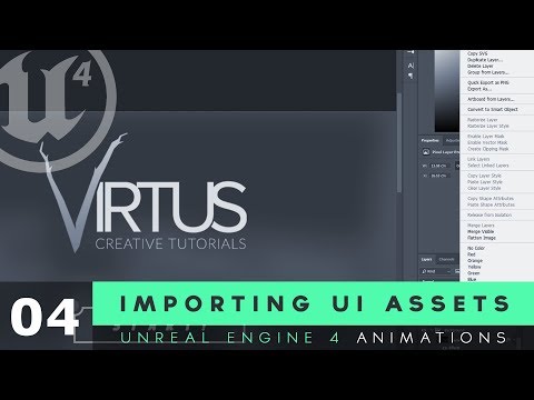Importing UI Assets - #4 Unreal Engine 4 User Interface Development Tutorial Series