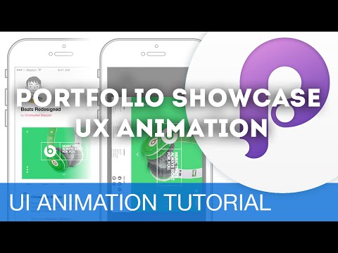 Portfolio Showcase • UI/UX Animations with Principle & Sketch (Tutorial)