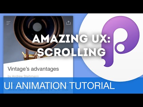 Scrolling & Drivers • UI/UX Animations with Principle & Sketch (Tutorial)