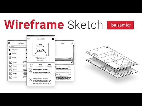 Mobile App Wireframe sketch using Balsamiq | UX Design | Wireframe Tutorial | Wireframe sketch