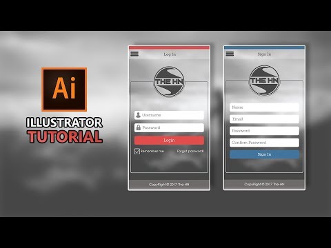 Adobe Illustrator CC | Mobile Apps Design | UI/UX Tutorial