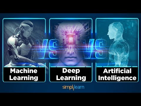 Machine Learning vs Deep Learning vs Artificial Intelligence | ML vs DL vs AI | Simplilearn