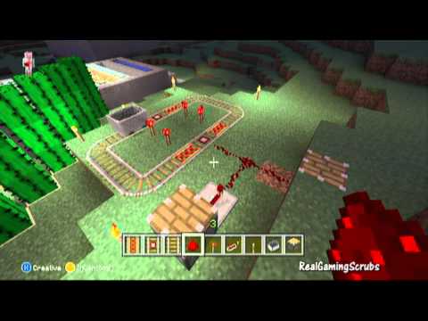 Minecraft Xbox 360 Tutorial - How to Use Detector Rails