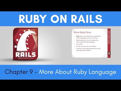 Learn Ruby on Rails from Scratch - Chapter 9 - More About Ruby Language
