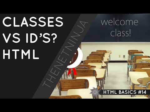 HTML Tutorial for Beginners 14 - ID's and Classes