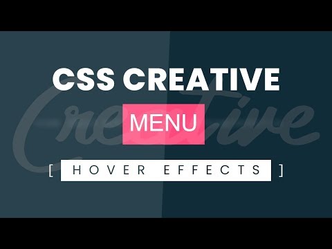 CSS Creative Menu Hover Effects | Html CSS Hover Effects Tutorial