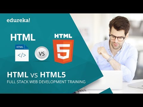HTML vs HTML5 | Difference between HTML and HTML5 | HTML Tutorial | Edureka