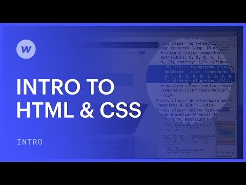 HTML and CSS for beginners - Webflow web design tutorial
