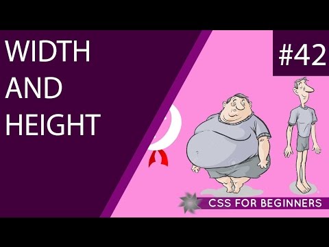 CSS Tutorial For Beginners 42 - Width & Height