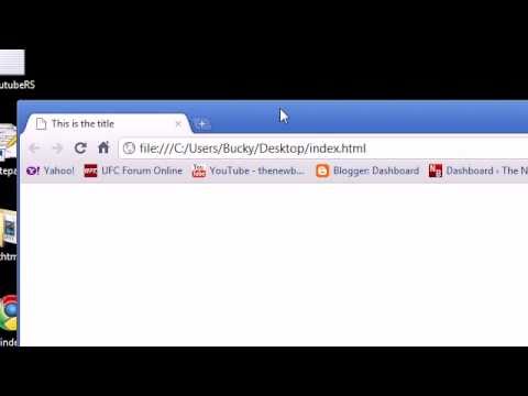 XHTML and CSS Tutorial - 2 - Creating our First Webpage