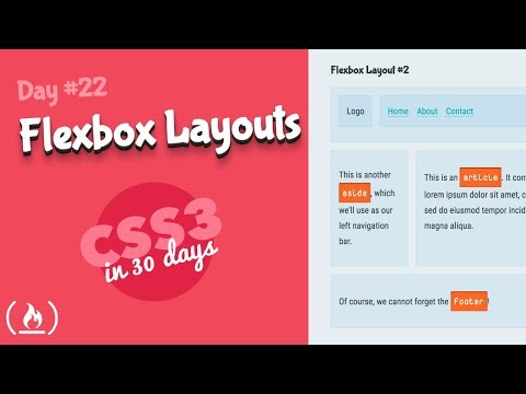 Flexbox Layouts: CSS Tutorial (Day 22 of CSS3 in 30 Days)