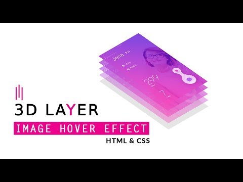 CSS 3D Layer Image Hover Effect HTML And CSS Tutorial | 3D Layered Design CSS