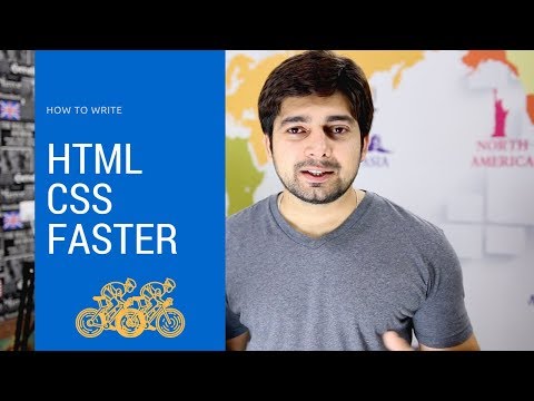 How to write HTML and CSS faster