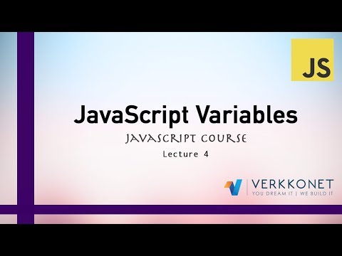 Javascript Variables - JavaScript Course - Lecture 4