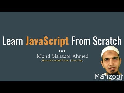 Introduction To Course - (JavaScript Part - 1)