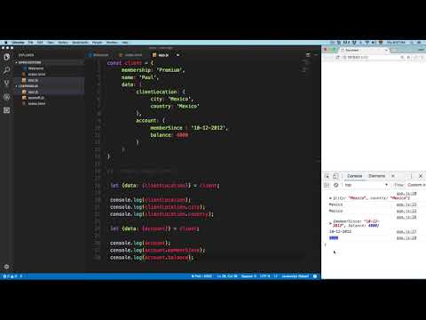 JavaScript Course: Destructuring Objects