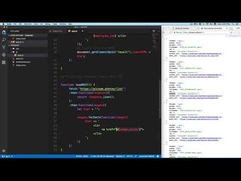 JavaScript Course: Display JSON Data from REST API with Fetch API