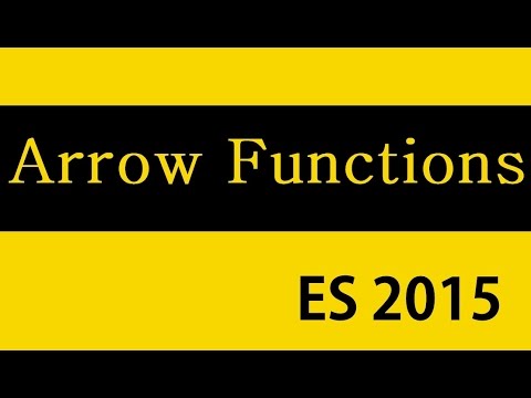 ES6 and Typescript Tutorial - 10 - Arrow Functions
