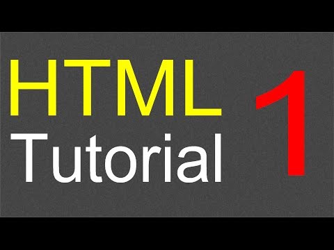 HTML Tutorial for Beginners - 01 - Creating the first web page
