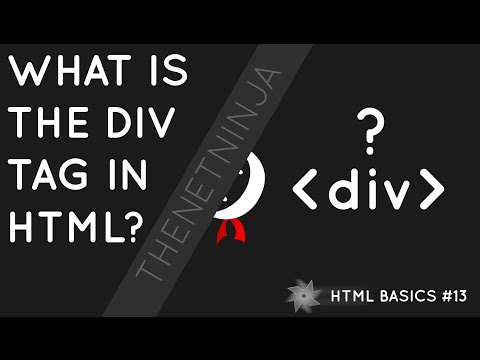 HTML Tutorial for Beginners 13 - The div Tag