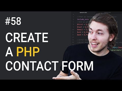 58: How to Create A PHP Contact Form | PHP Tutorial | Learn PHP Programming | HTML Contact Form