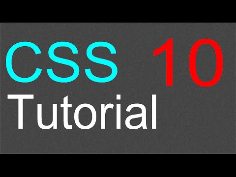 CSS Tutorial for Beginners - 10 - Using an external style sheet