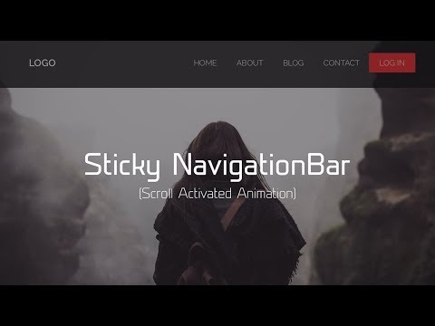 Sticky NavBar With JQuery | HTML, CSS & JavaScript