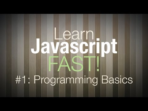 Javascript Tutorial - Programming Tutorial for Beginners Pt 1