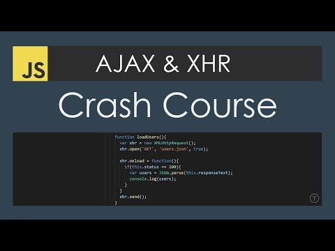 AJAX Crash Course (Vanilla JavaScript)