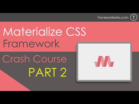 Materialize CSS Crash Course [Part 2] - JavaScript Widgets