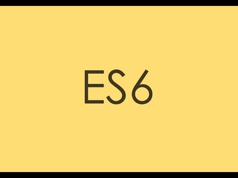 ES6 tutorial