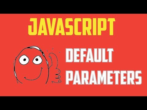Javascript Default Parameters ES6 ES2015 tutorial