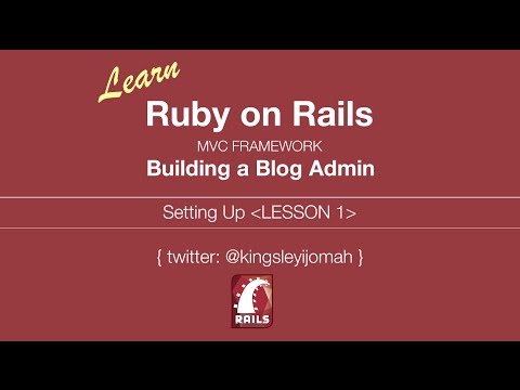 Learn Ruby on Rails Tutorials for Beginners (Building Admin System) - Lesson 1