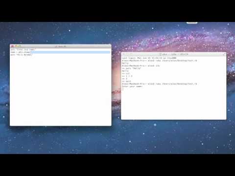 Ruby Tutorial 5 - Creating a Script