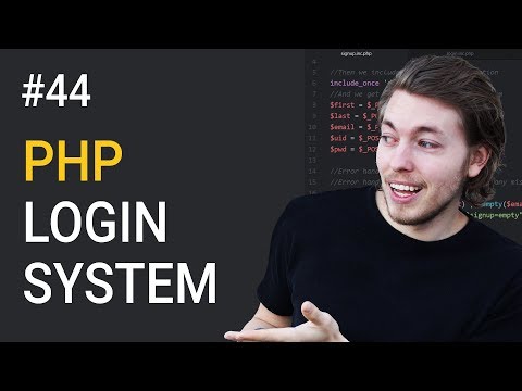 44: How to create a complete login system in PHP (NEW VIDEO LINKED IN DESC!) | PHP tutorial